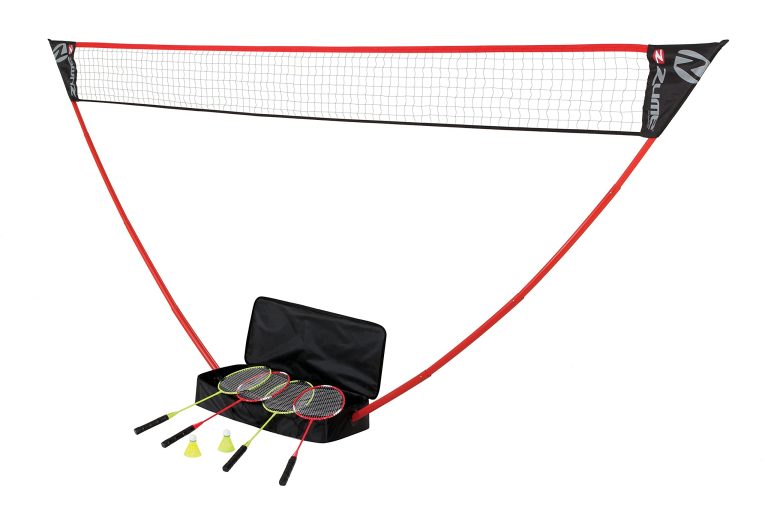 Zume Games Portable Badminton Set with Freestanding Base