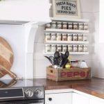 Aesthetic Farmhouse Spice Racks Wall Mount