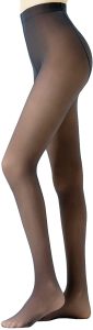 Fleece Waisted Thermal Translucent Pantyhose