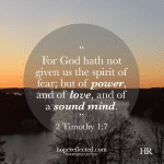 Timothy given spirit power Scripture