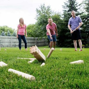 Kubb Game - Premium Wooden Edition