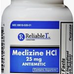 Reliable Meclizine 25mg Tablets Bottle