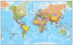 Maps International Giant Mega Map Lamination