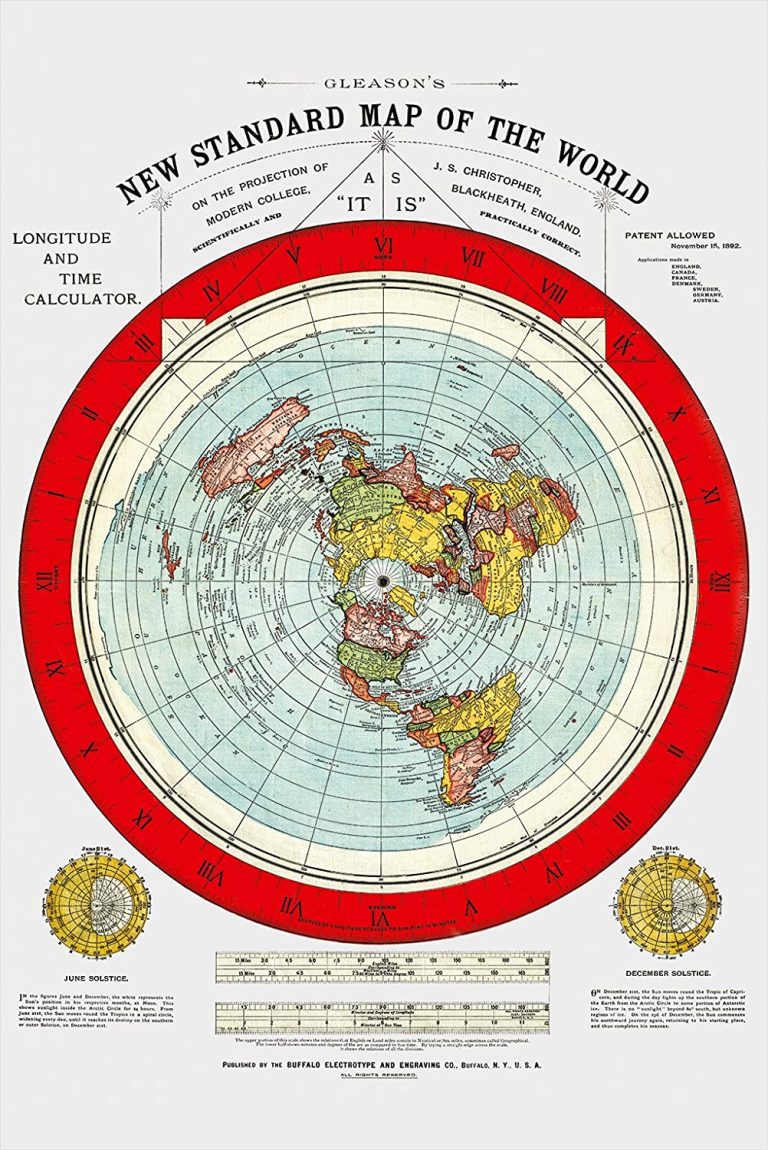 Flat Earth Map - Gleason's New Standard Map of the World