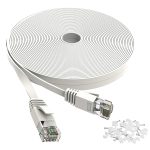 Cat Ethernet Cable White with Snagless RJ45 Connectors