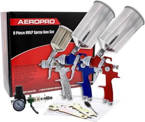 TCP Global Brand HVLP Spray Gun Set