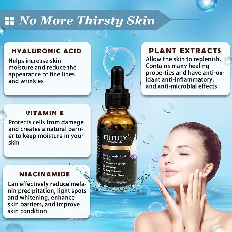 Hyaluronic Acid Serum Replenishes Moisture and Hydrates Skin