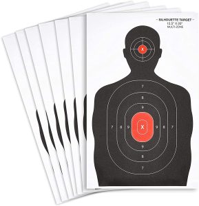 Juvale 50-Sheet Silhouette Shooting Paper Targets for Firearms