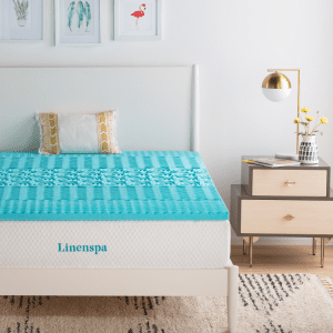 LINENSPA Infused Memory Foam Mattress Topper