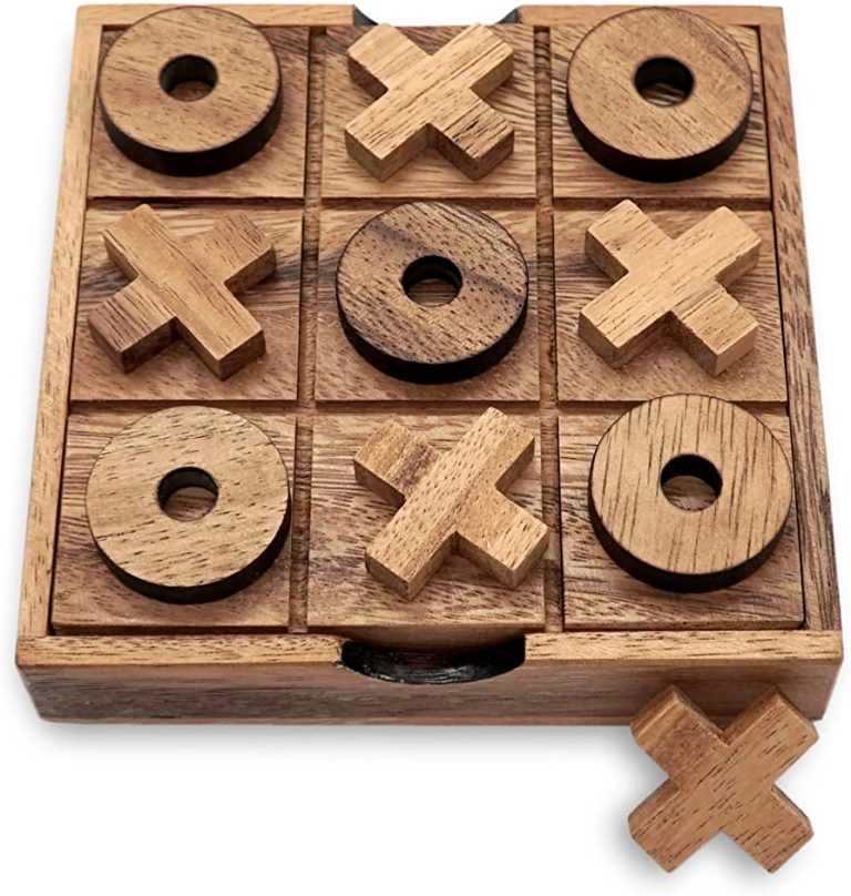 BSIRI TicTacToe Classic Noughts & Crosses Board Game for Kids