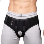 Inguinal Hernia Belt Truss with Adjustable & Removable Compression Pad for Men