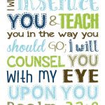 Psalm 32:8 - Instruct Me Notebook Collection