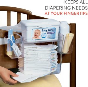 Warmer Wipes Dispenser Holder for Baby Diaper Changing Table