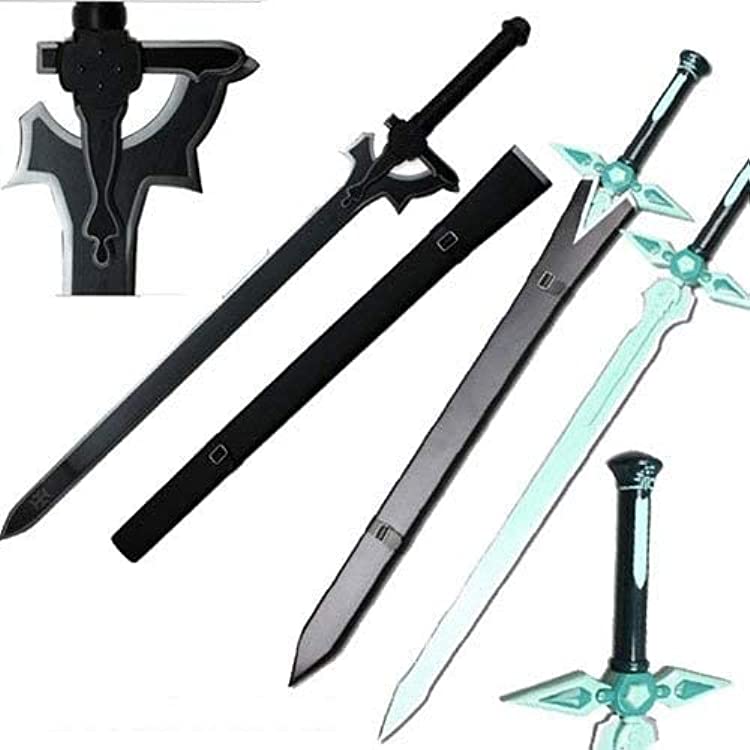 Kirito Elucidator & Dark Repulsor Sword Set