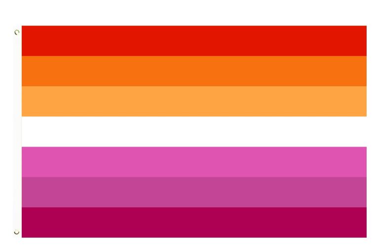 Lesbian Pride Flag Magenta Grommets