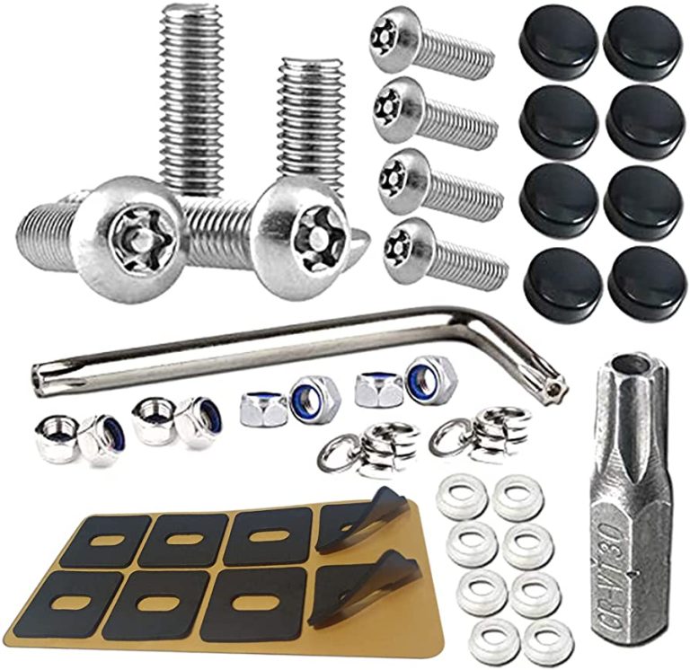 License Plate Screws Securing Plates on Domestic Cars and Trucks