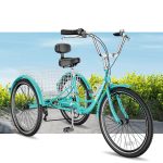 SLsy Tricycles Three-Wheeled Bicycles for Shopping