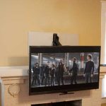 MantelMount MM340 Above Fireplace Pull Down TV Mount