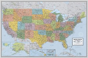 Mapa Estados Unidos 24 x 36 pulgadas