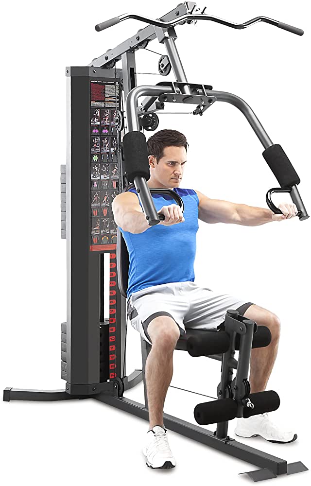 Marcy 150 lb Multifunctional Home Gym Station for Total Body Training