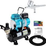 Master Airbrush Multi-purpose Dual-action Gravity Feed Airbrush Kit with 6 Foot Hose