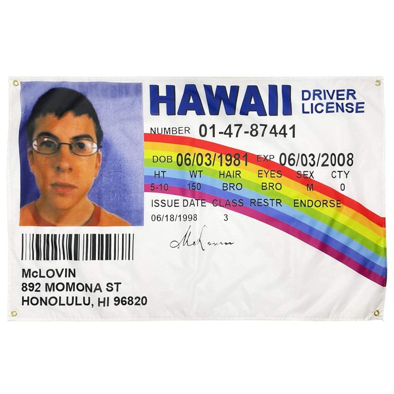 McLovin Fun Fake License Model