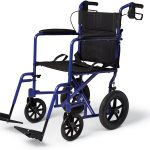 Medline Lightweight Transport Wheelchair With Handbrakes