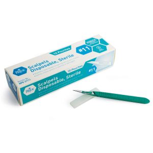 Medpride Disposable Stainless Steel Blades for Individual Dermaplaining