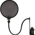 Microphone with Flexible Gooseneck and Stabilizing Desk Stand