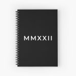 MMXXII Roman Numerals Notebook Journal