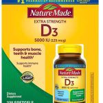 Nature Made Vitamin D3 5000 IU Ultra Strength Softgels