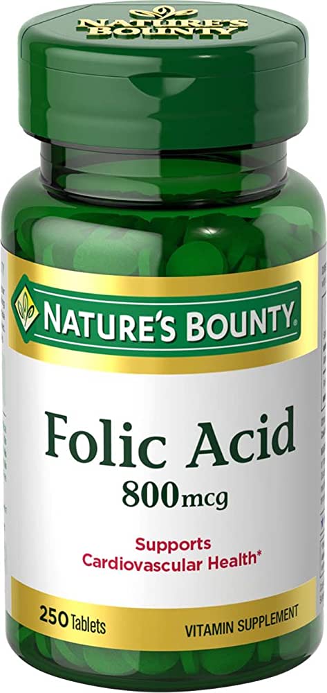 Nature's Bounty Folic Acid 800mcg Tablets