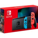Nintendo Switch with Neon Blue and Neon Red Joy-Con Bundle