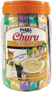 INABA Grain-Free Lickable Squeezable Vitamin-Enriched Cat Treats