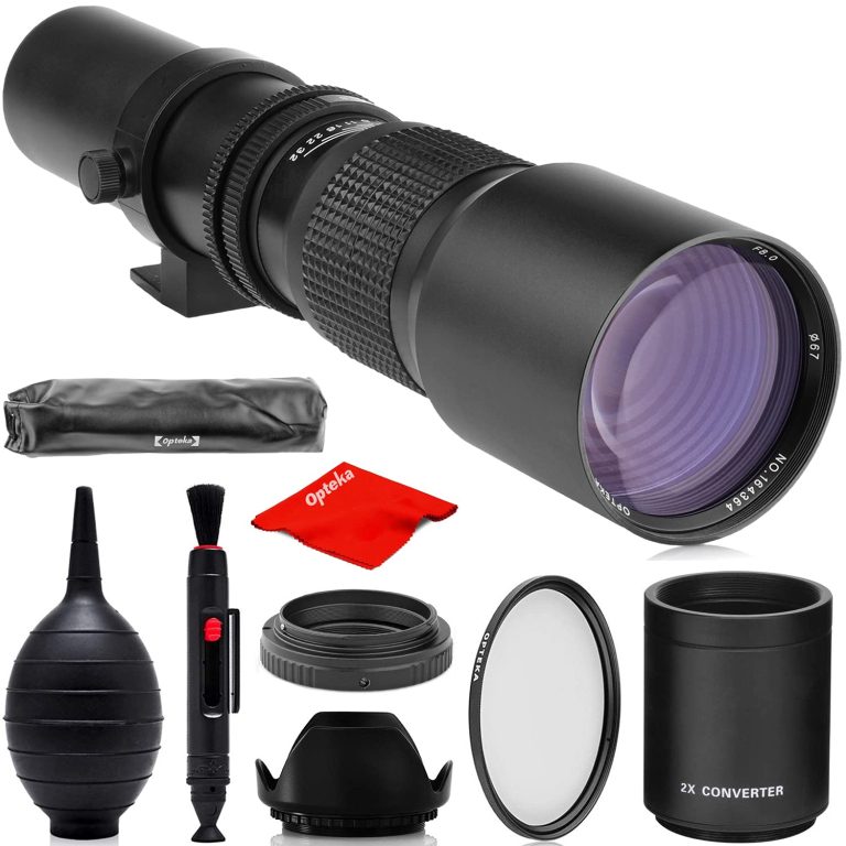 Opteka High Definition 500mm Preset Telephoto Lens for Nikon