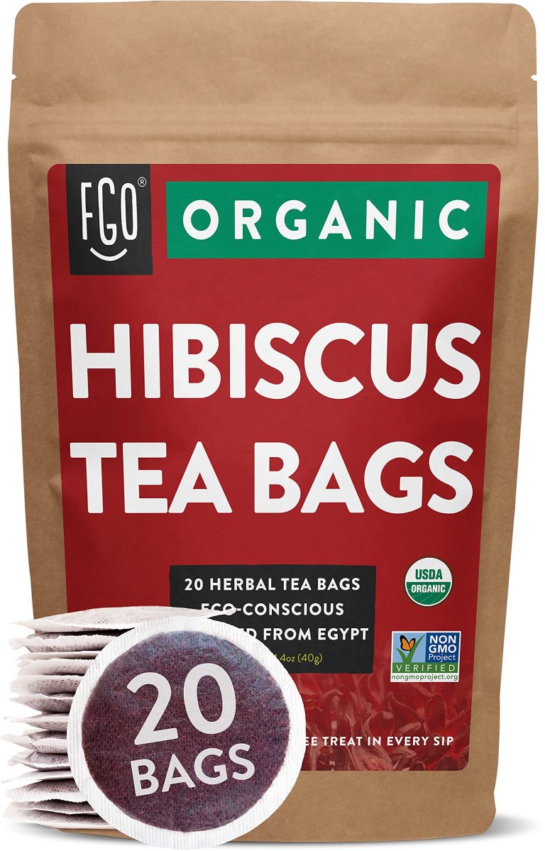 Organic Hibiscus Tea Bags - Eco Conscious Unbleached Lined Kraft Paper