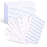 AmazonBasics Ruled Lined Index Cards