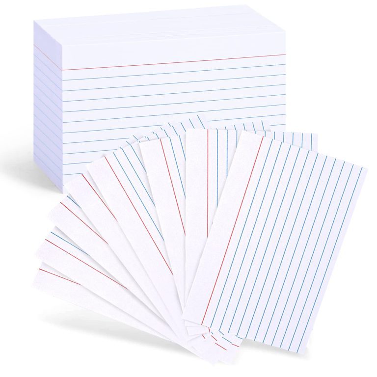 AmazonBasics Ruled Lined Index Cards