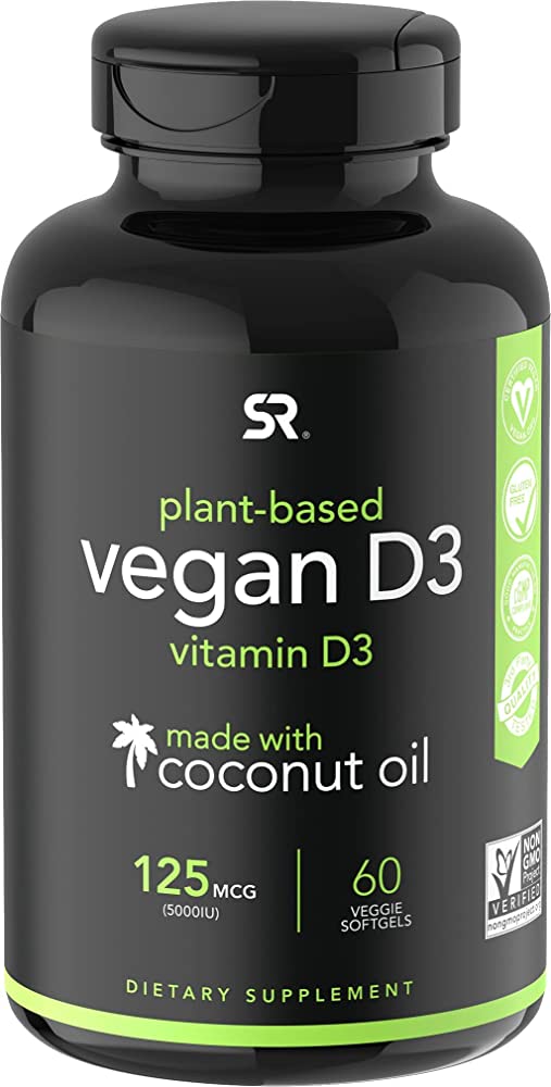 Sports Research Plant Based Verified Non-GMO Vitamin D3