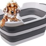 Portable Foldable Pet Bath Tub by PETMAKER