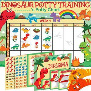 Potty Training Chart for Toddlers with Sticker and Certificate