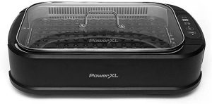 PowerXL Smokeless Grill with Interchangeable Griddle Plate & Turbo Speed Smoke Extractor Technology