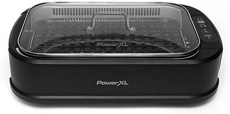 PowerXL Smokeless Grill with Interchangeable Griddle Plate & Turbo Speed Smoke Extractor Technology