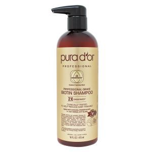 PURA DOR Anti Thinning Hair Shampoo Clinically Tested Formula with 17 Key Active Ingredients