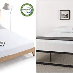 Price Mattress Queen 8 Inch Gel Memory Foam Mattress and Bed Frame Set with Heavy Duty Steel Slat Support