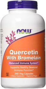 NOW Supplements Quercetin Bromelain 180 Veg Capsules