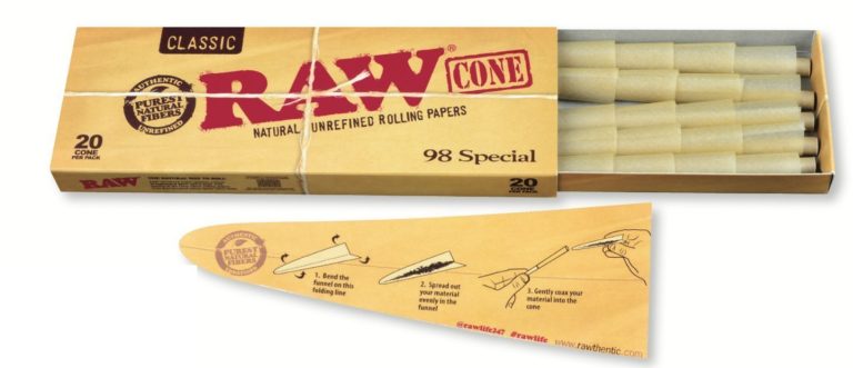 RAW Classic Natural Unrefined Pre-Rolled Cones