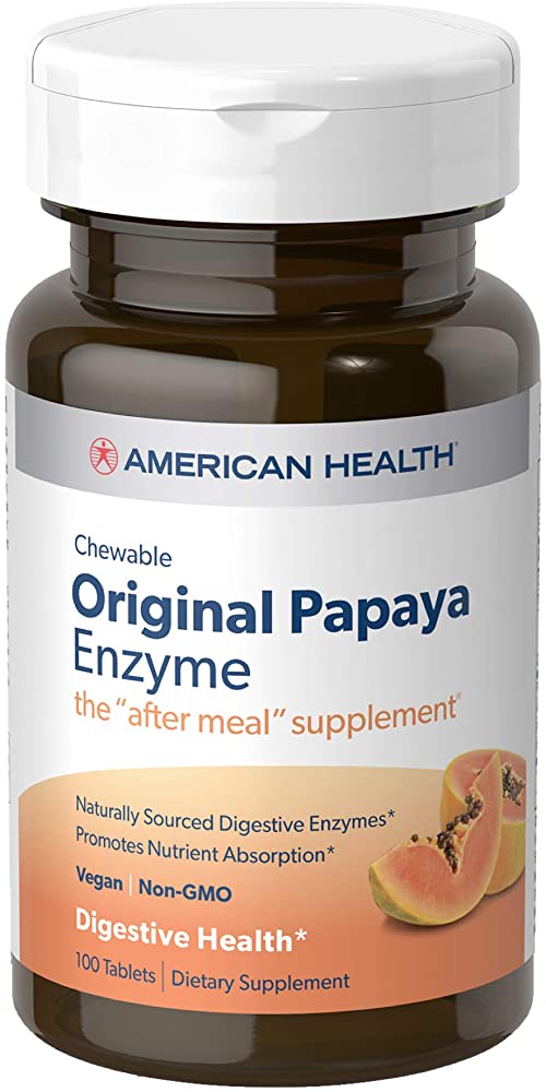 American Health Original Papaya Enzyme Chewable Tablets