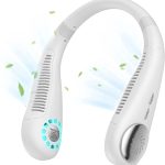 Portable Bladeless Fan Battery Operated Rechargeable USB with 3 Speed Adjustable and LED Headphone