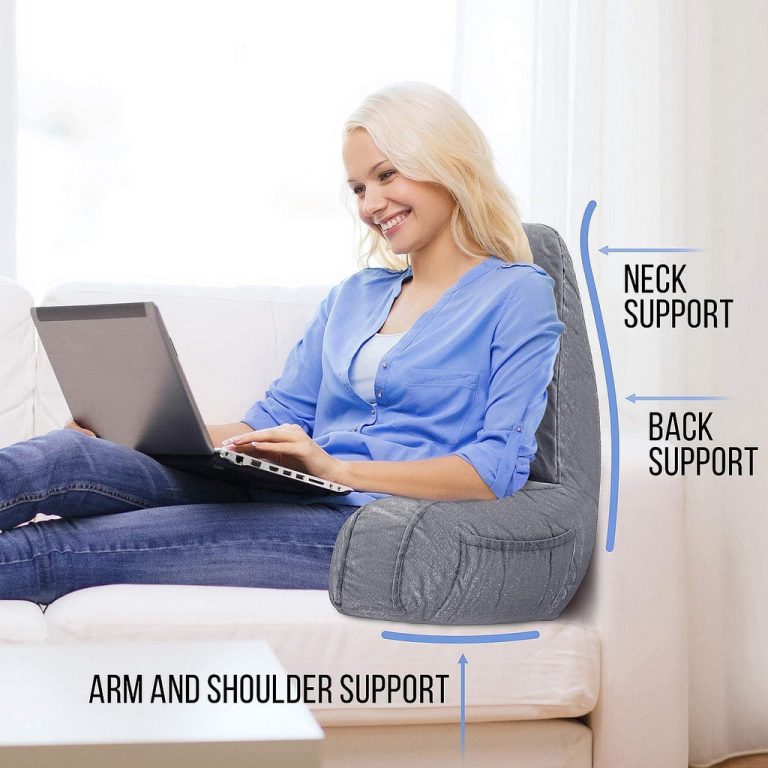 ComfortSpa Reading Pillow Bed Backrest Cushion with Arms for Heartburn